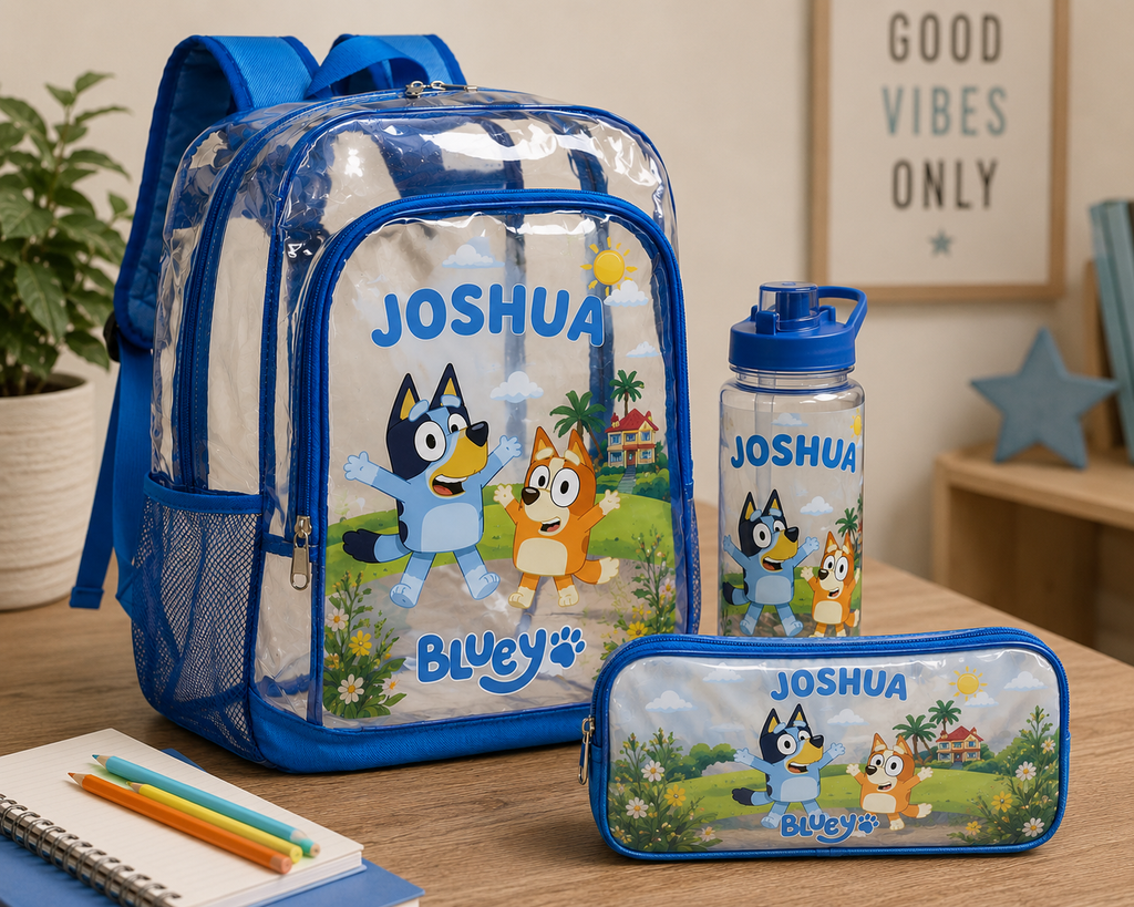 Personalized Clear Backpacks & Bundles (KIDS)